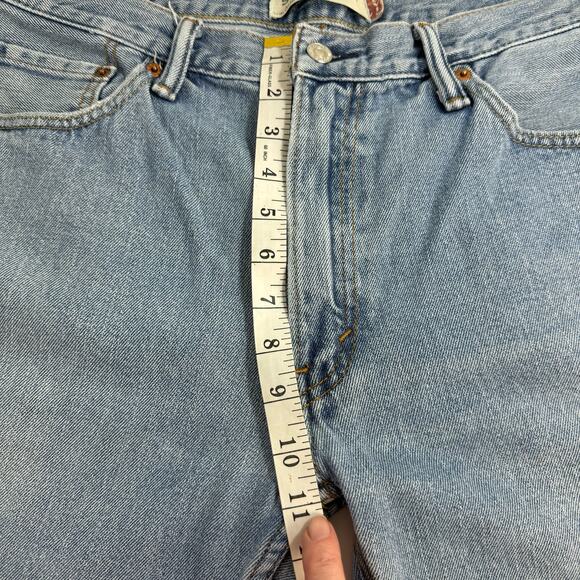Levis 505 Regular Straight Jeans Wallet Fade Light Stonewash 34x34 Cotton Retro - Picture 10 of 14